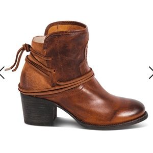 Freebird brown leather booties 8